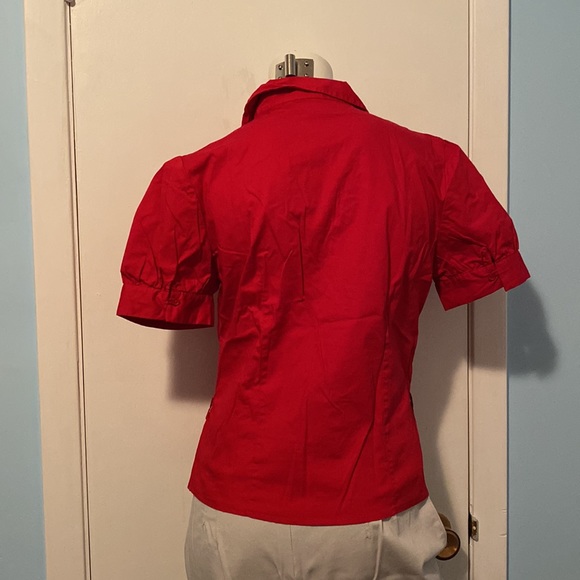Red Button Down dress shirt - Picture 3 of 5